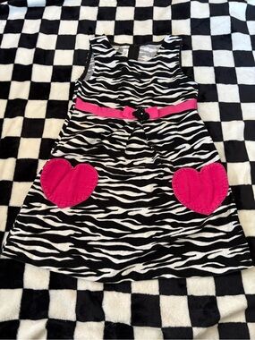 Girls size 5 Bonnie Jean zebra print dress